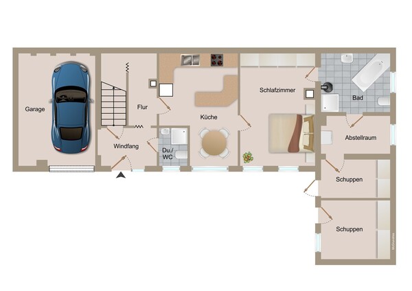 Grundriss Hinterhaus EG