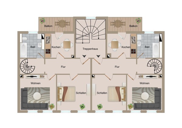 Grundriss 2.OG Maisonette