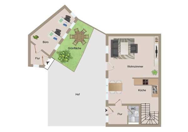 Grundriss Hinterhaus EG
