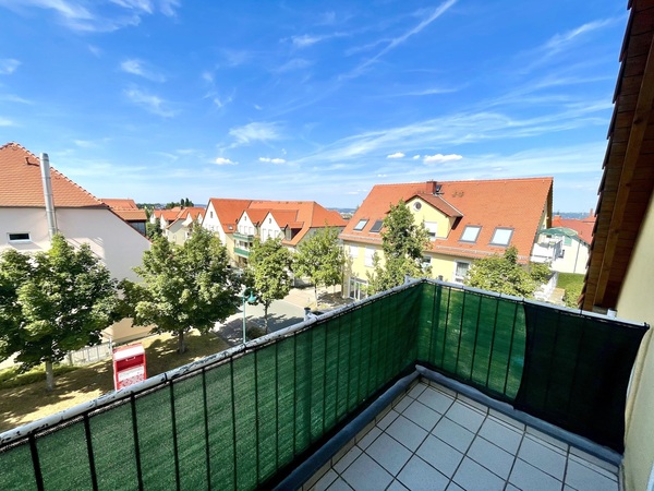 Blick vom Balkon