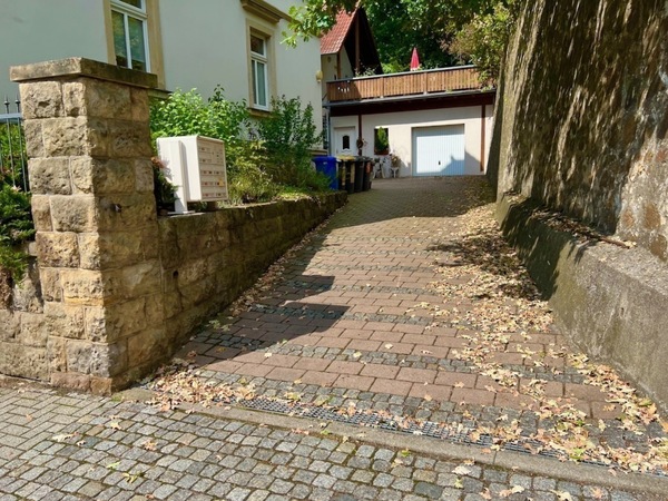 Zufahrt zum Entladen