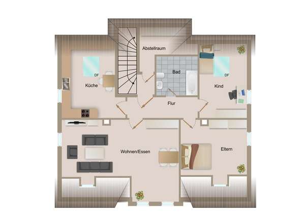 Grundriss Dachgeschoss