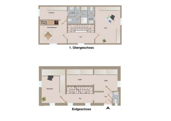 Grundriss Nebengebäude rechts