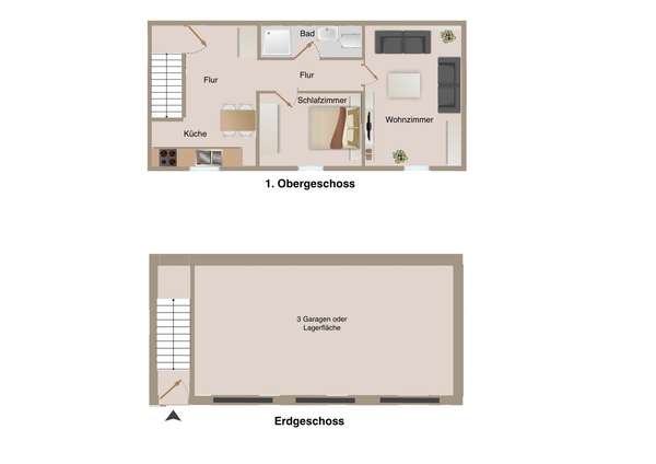 Grundriss Nebengebäude links