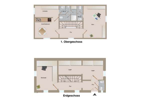 Grundriss Nebengebäude rechts