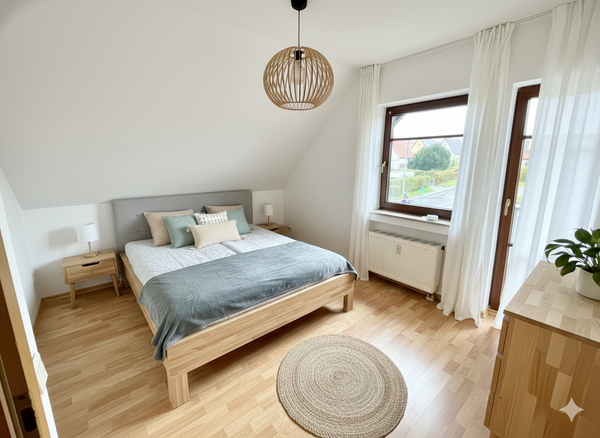 Schlafzimmer-Einrichtungsbeispiel