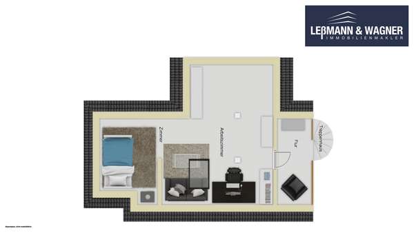 Einzelgrundriss Spitzboden