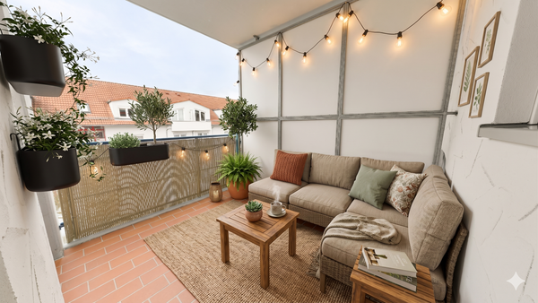 Balkon - Einrichtungsbeispiel