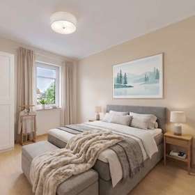Schlafzimmer-Einrichtungsbeispiel KI