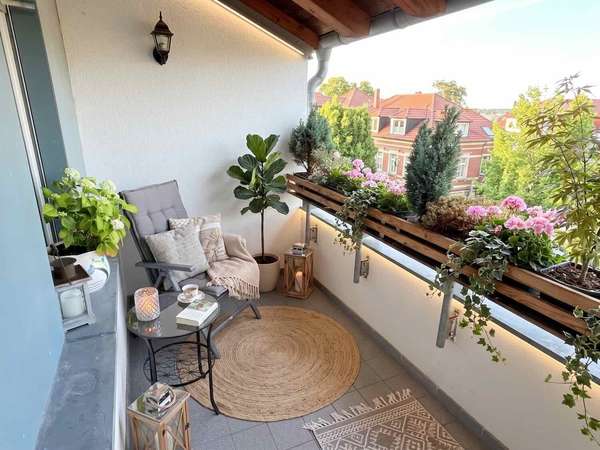 Balkon-Einrichtungsbeispiel